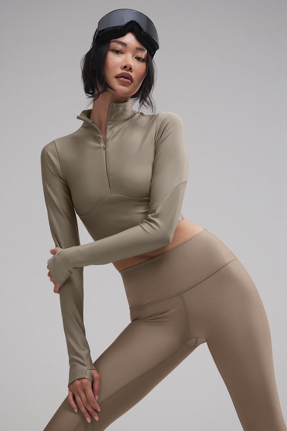 Manga Larga Alo Yoga Airlift Winter Warm Ski Time Mujer Verde Menta | España  OCRW-21045