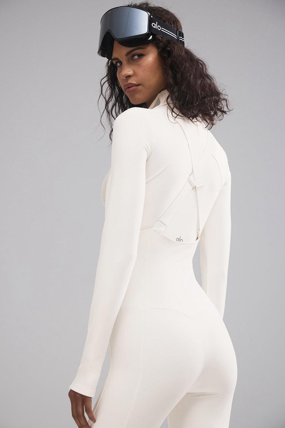 Manga Larga Alo Yoga Airlift Winter Warm Mesh Ski Time Mujer Ivory | España  AHWN-25061