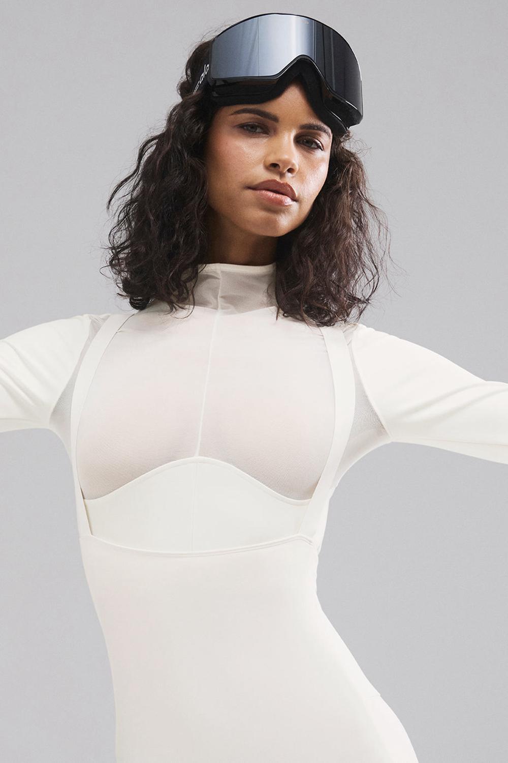 Manga Larga Alo Yoga Airlift Winter Warm Mesh Ski Time Mujer Ivory | España  AHWN-25061