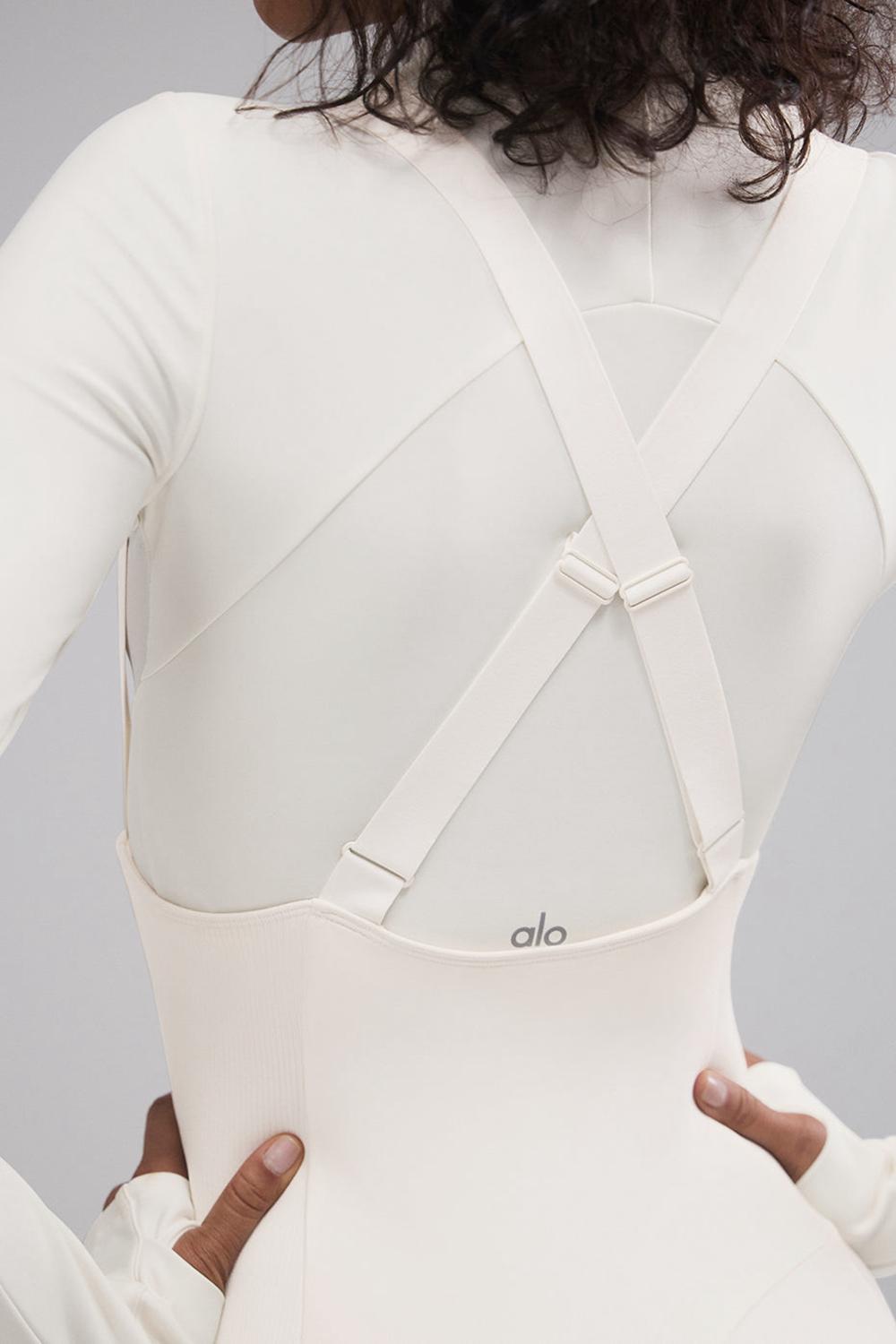 Manga Larga Alo Yoga Airlift Winter Warm Mesh Ski Time Mujer Ivory | España  AHWN-25061