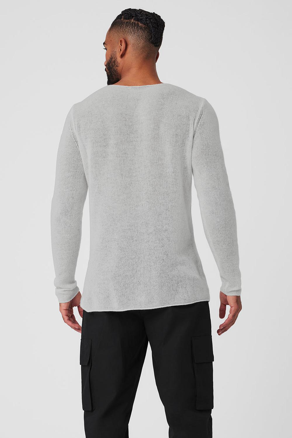 Manga Larga Alo Yoga Cashmere Reform Hombre Gris | España  UKWH-37965