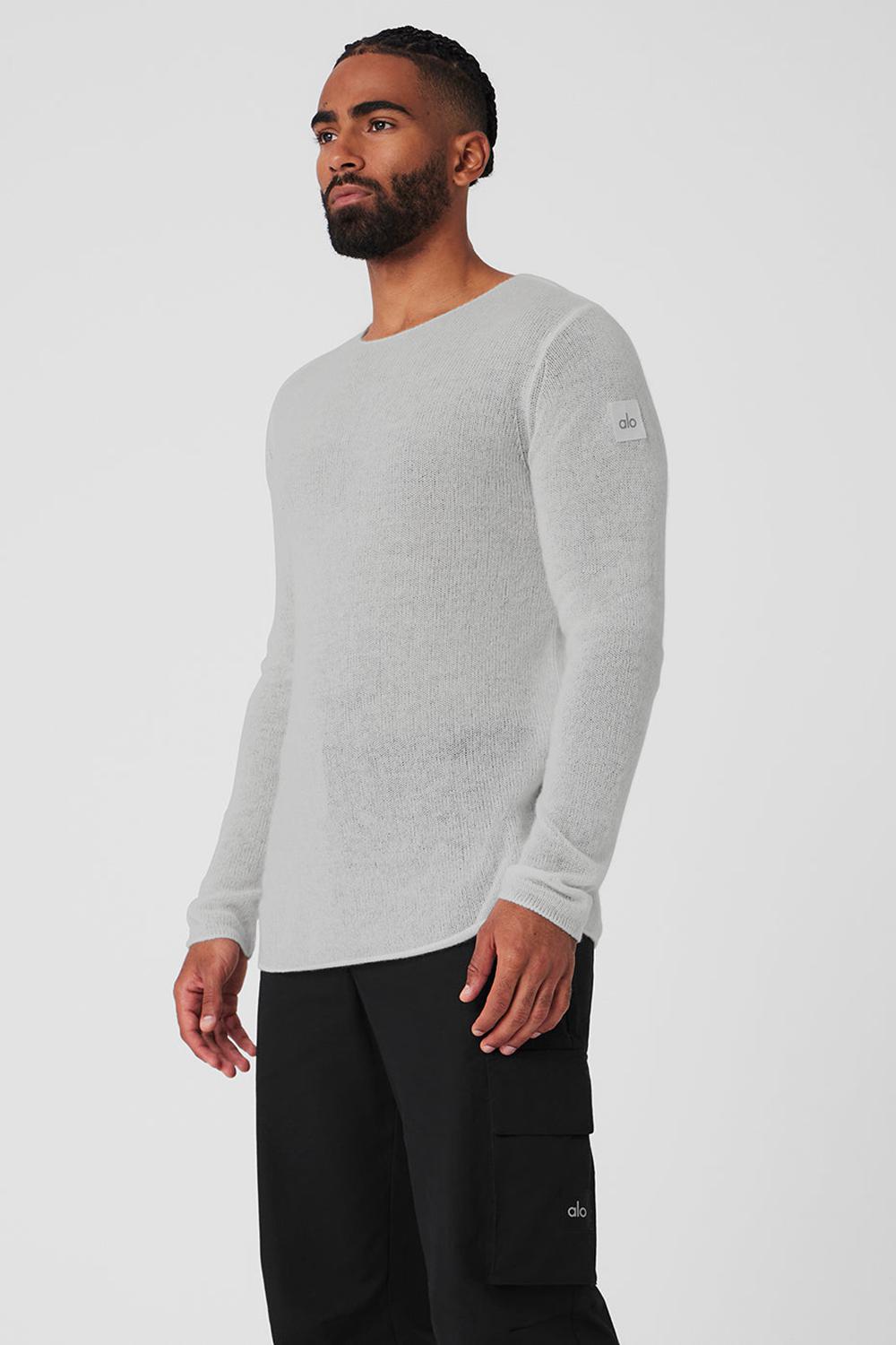 Manga Larga Alo Yoga Cashmere Reform Hombre Gris | España  UKWH-37965
