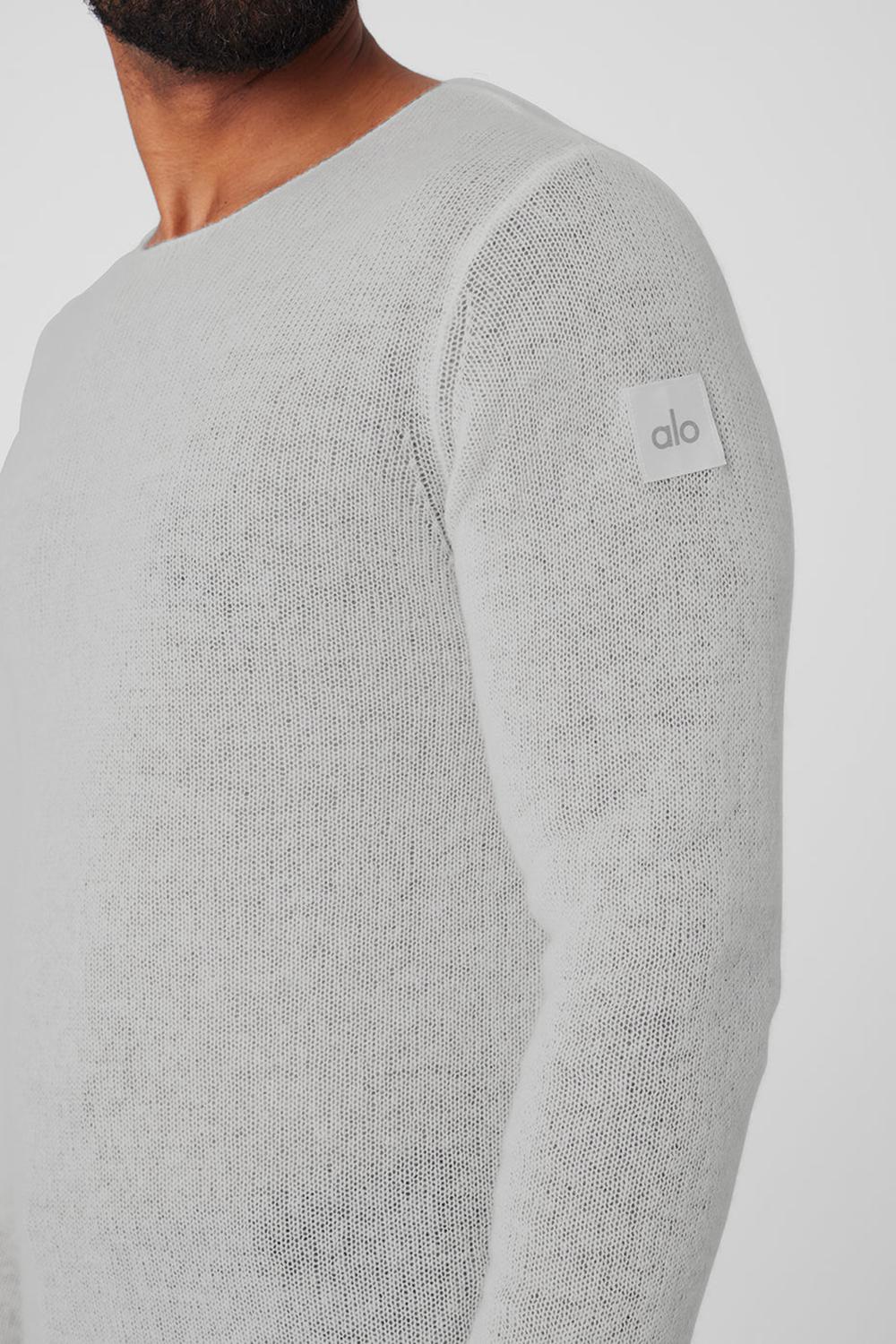 Manga Larga Alo Yoga Cashmere Reform Hombre Gris | España  UKWH-37965