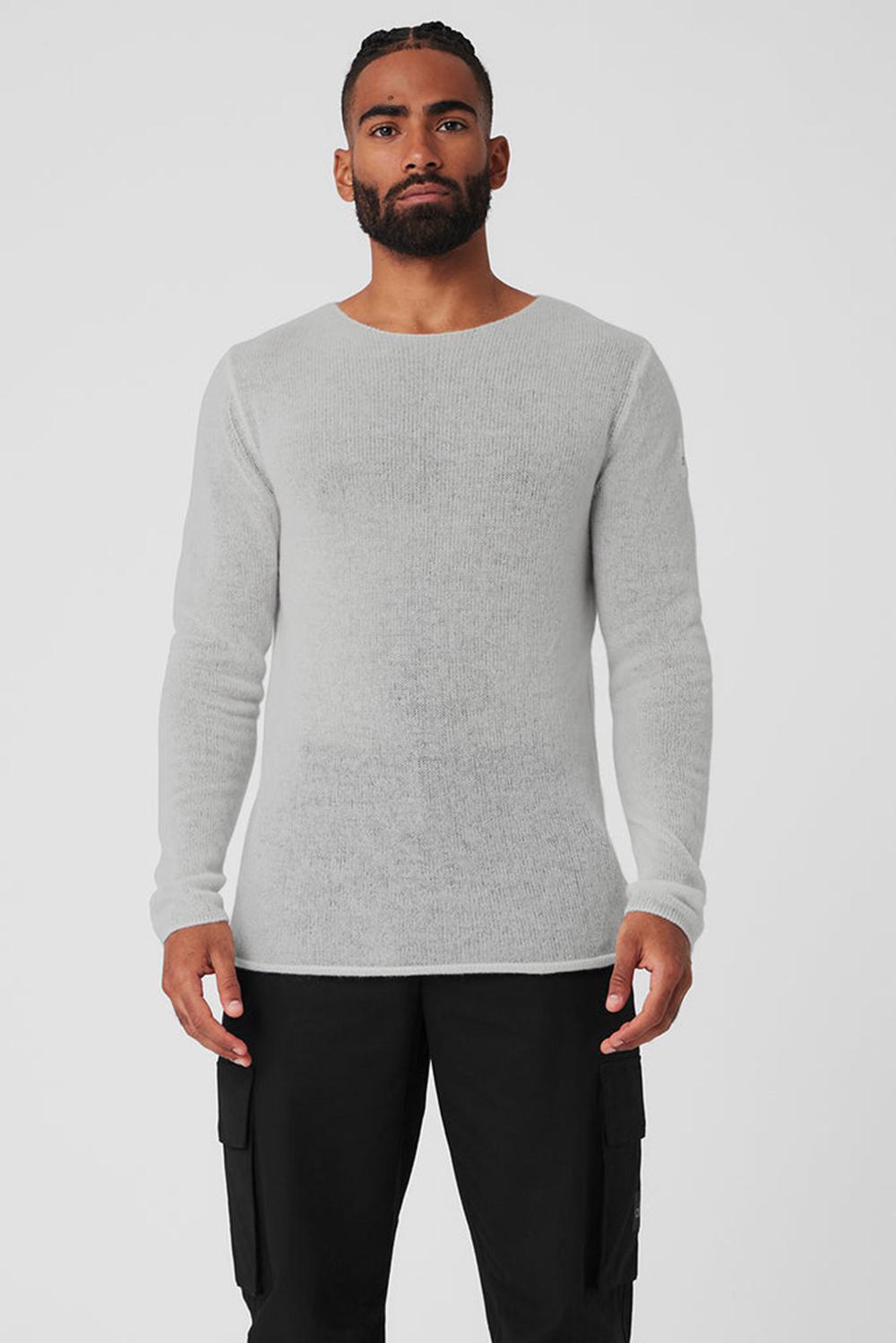 Manga Larga Alo Yoga Cashmere Reform Hombre Gris | España  UKWH-37965