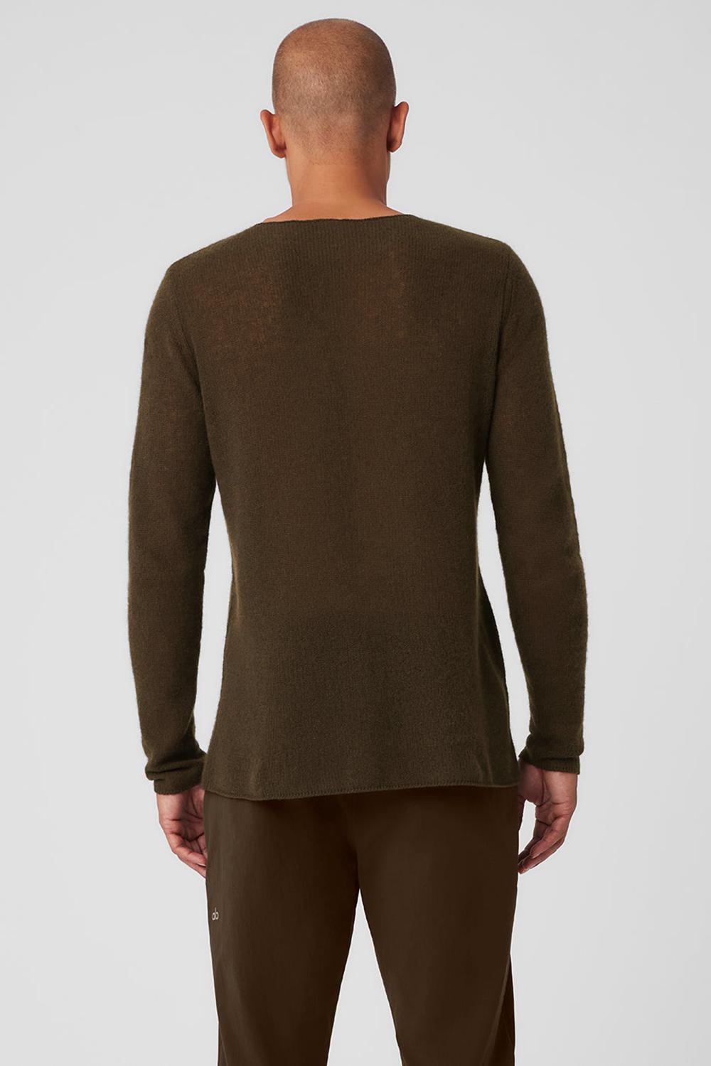 Manga Larga Alo Yoga Cashmere Reform Hombre Espresso | España  JWFS-40518
