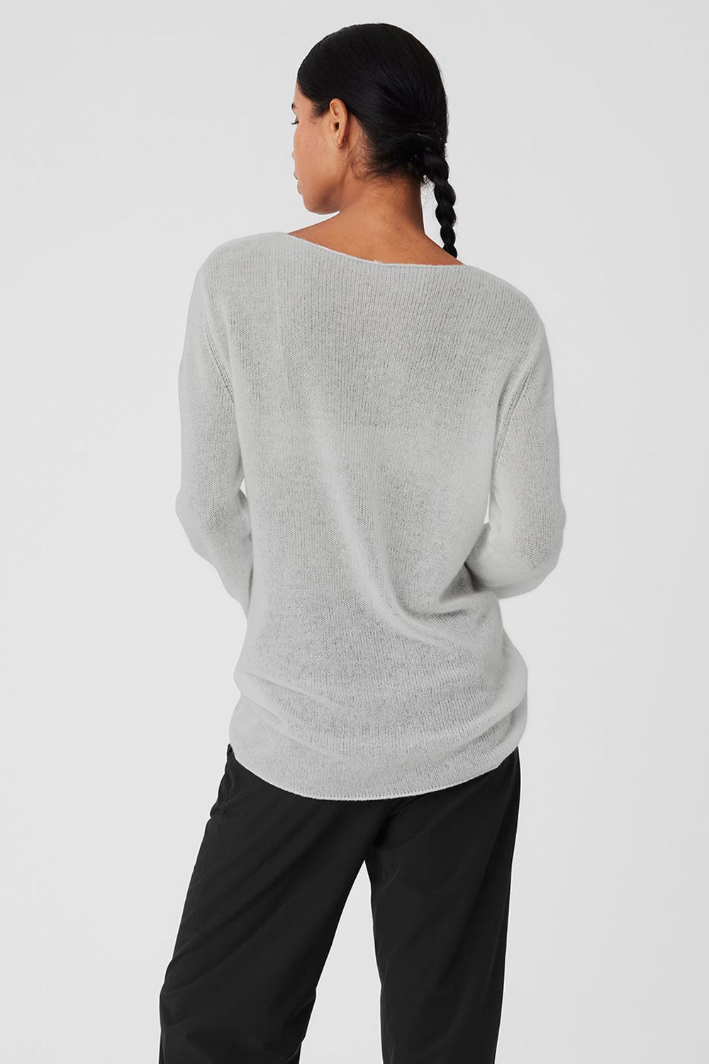Manga Larga Alo Yoga Cashmere Reform Mujer Gris | España  ZOVC-38792