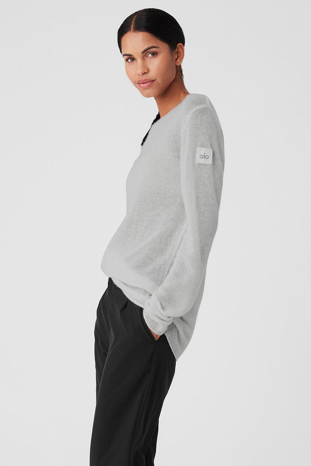 Manga Larga Alo Yoga Cashmere Reform Mujer Gris | España  ZOVC-38792