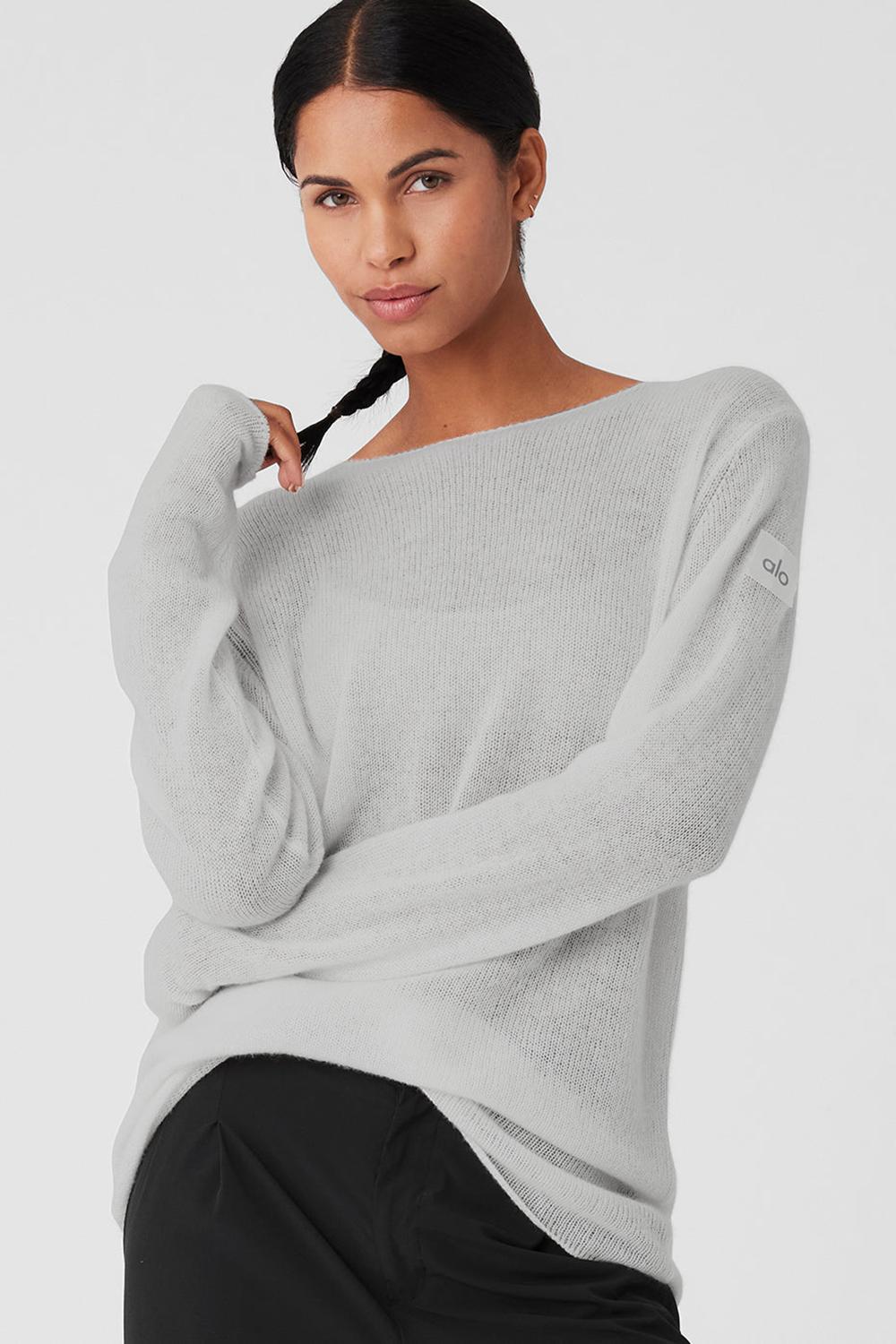 Manga Larga Alo Yoga Cashmere Reform Mujer Gris | España  ZOVC-38792