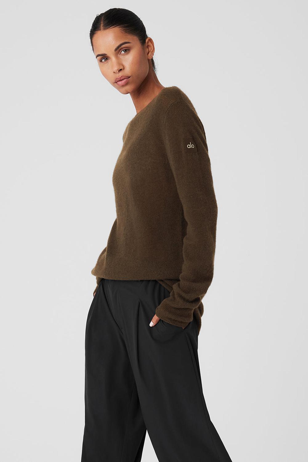 Manga Larga Alo Yoga Cashmere Reform Mujer Espresso | España  NUSF-18729