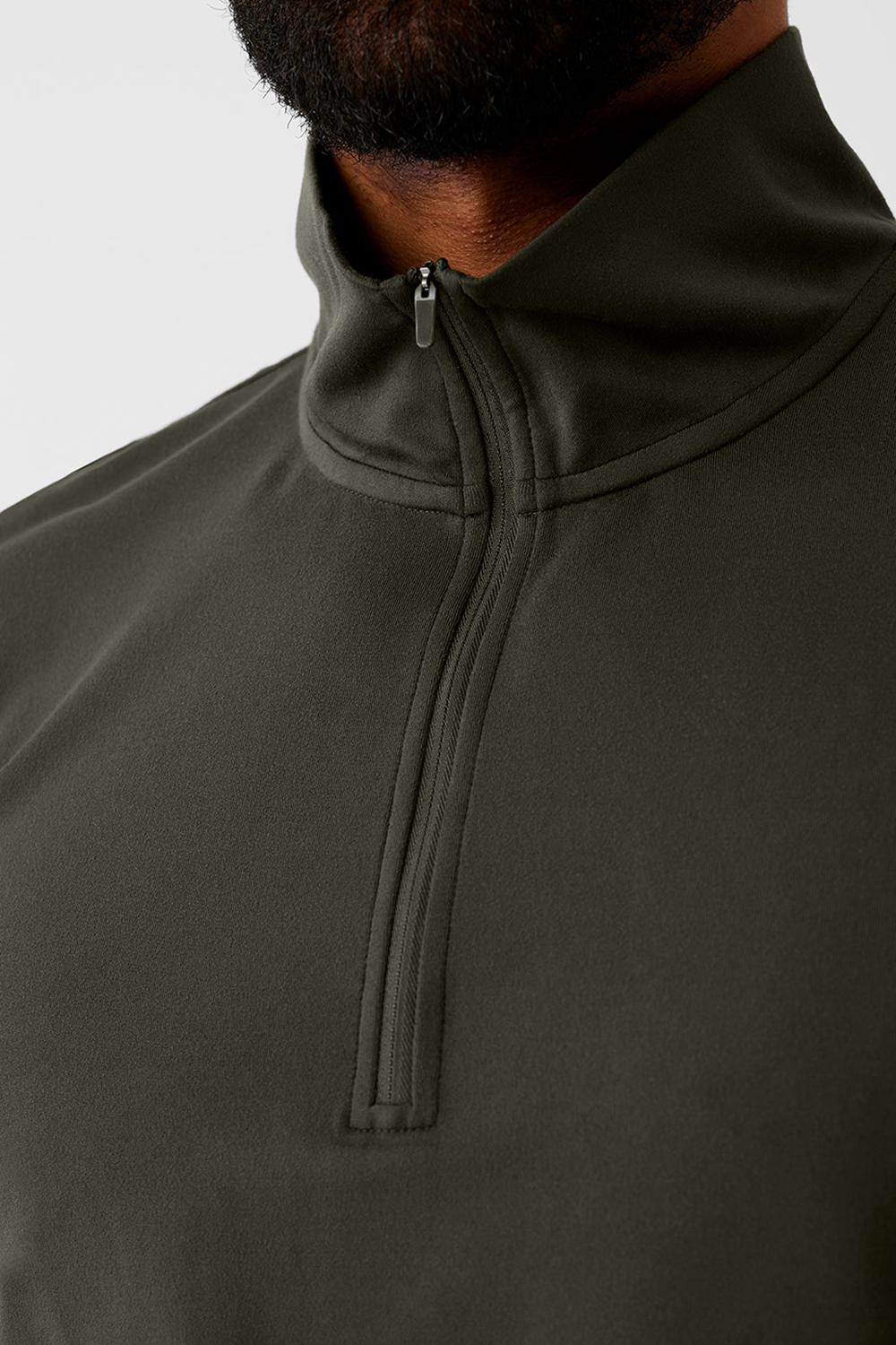 Manga Larga Alo Yoga Conquer 1/4 Zip Reform Hombre Verde | España  CRBJ-73528