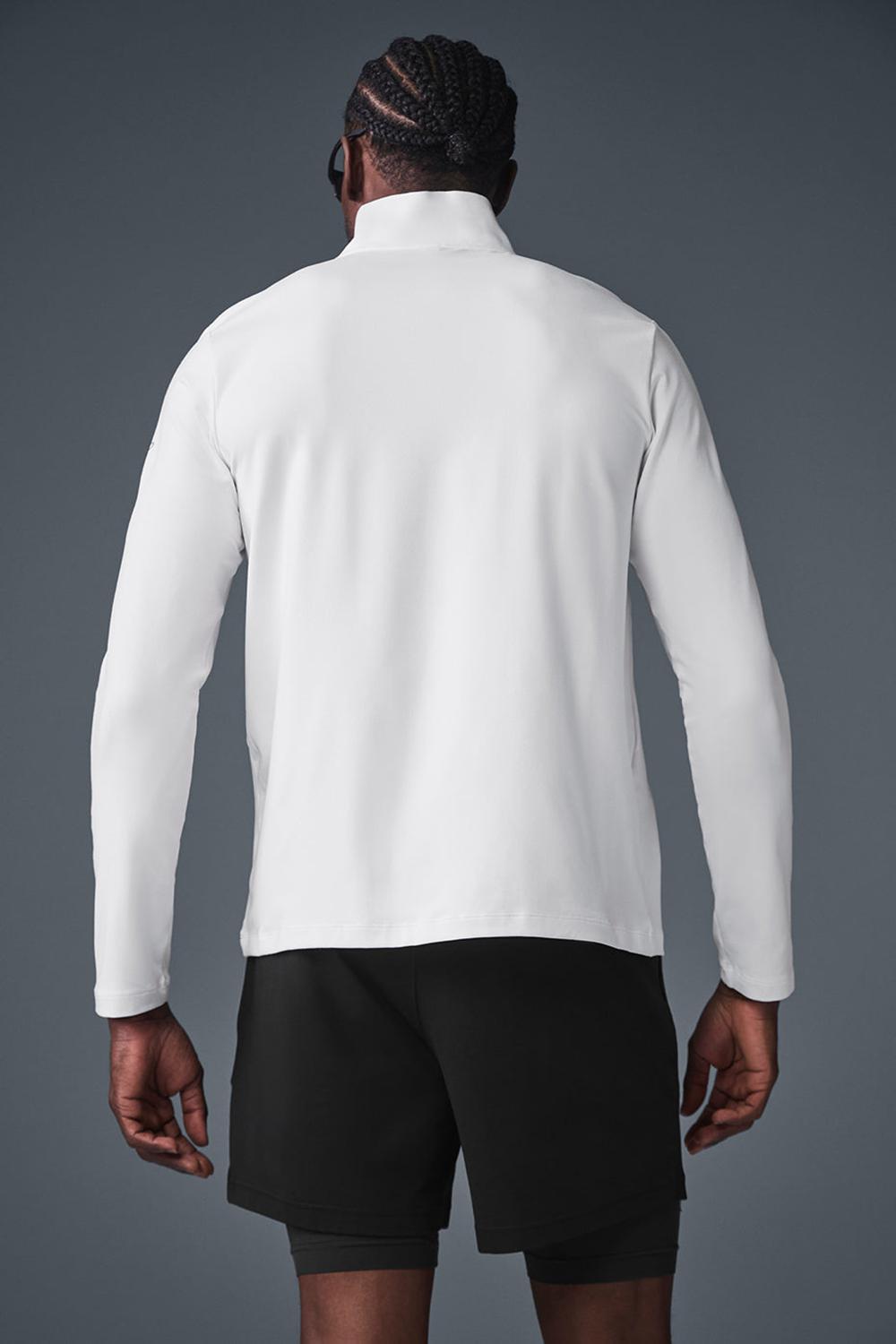 Manga Larga Alo Yoga Conquer 1/4 Zip Reform Hombre Blancas | España  HJPV-71049