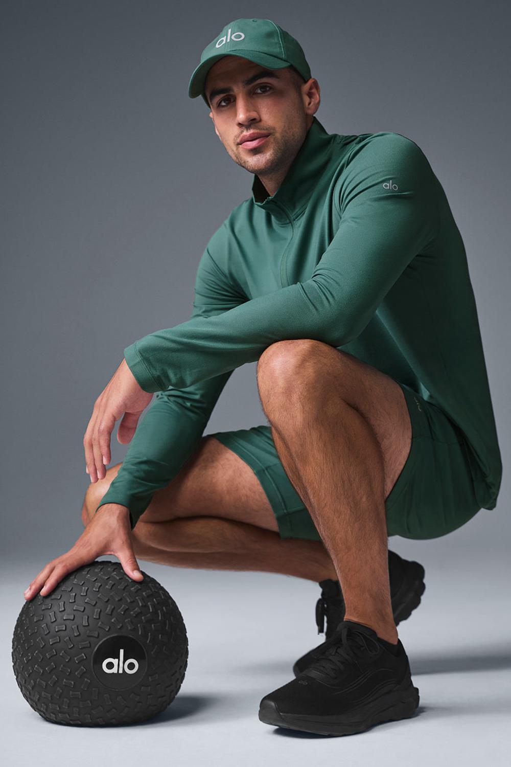 Manga Larga Alo Yoga Conquer 1/4 Zip Reform Hombre Winter Ivy | España  OLIG-76943