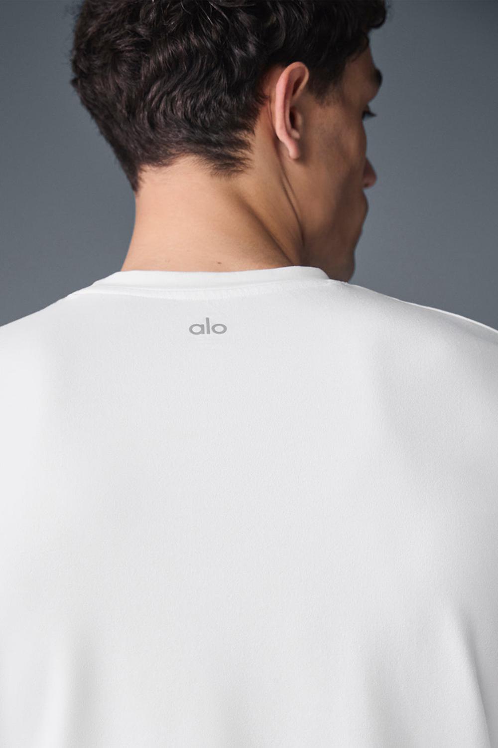 Manga Larga Alo Yoga Conquer Reform Crewneck Hombre Blancas | España  VBSK-04759