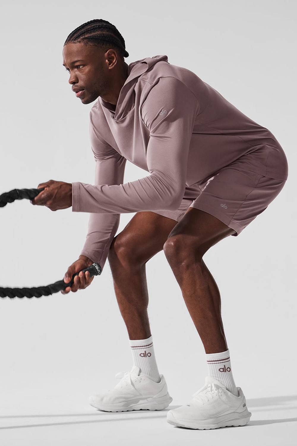 Manga Larga Alo Yoga Conquer Reform With Hood Hombre Mushroom | España  CLHK-57901