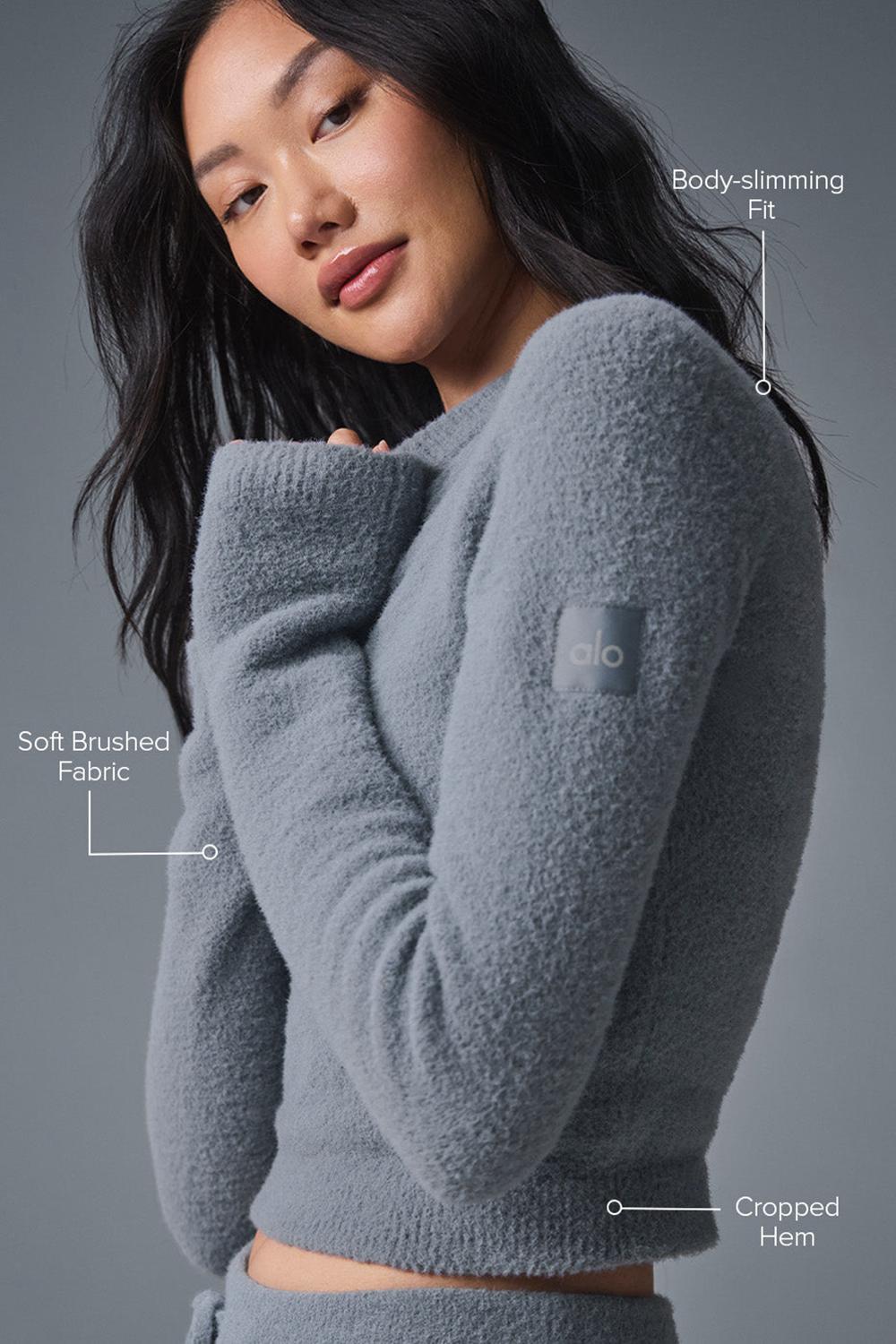 Manga Larga Alo Yoga Snuggle Up Mujer Gris | España  WDEY-57689