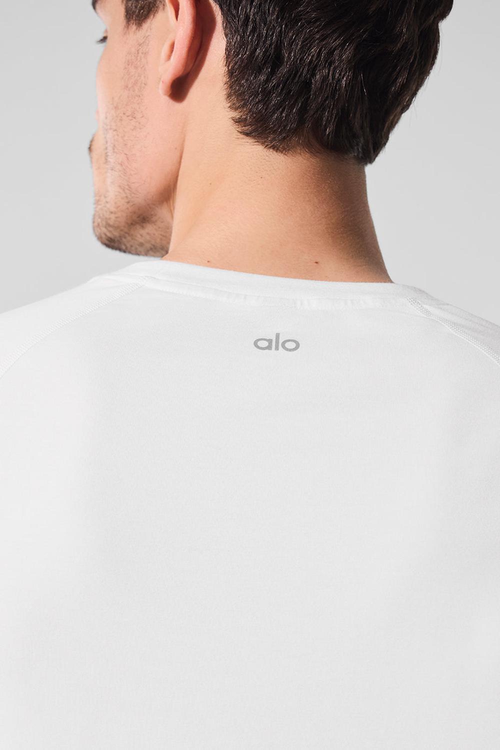 Manga Larga Alo Yoga Vapor Crewneck Hombre Blancas | España  FRZE-56904
