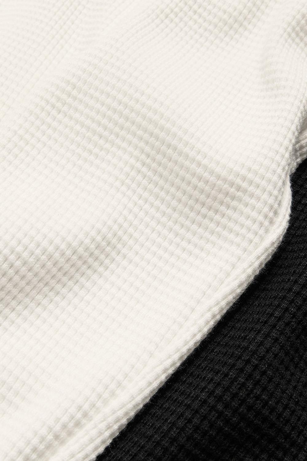 Manga Larga Alo Yoga Waffle Weekend Escape Mock Neck Mujer Ivory | España  KIZE-79325