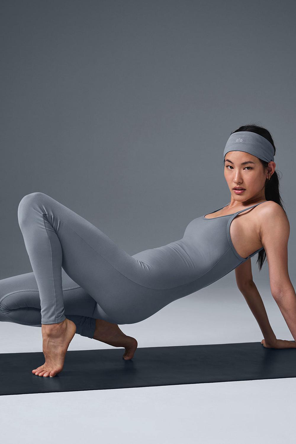 Onesies Alo Yoga Airbrush One And Done Mujer Gris | España  SAKD-37549