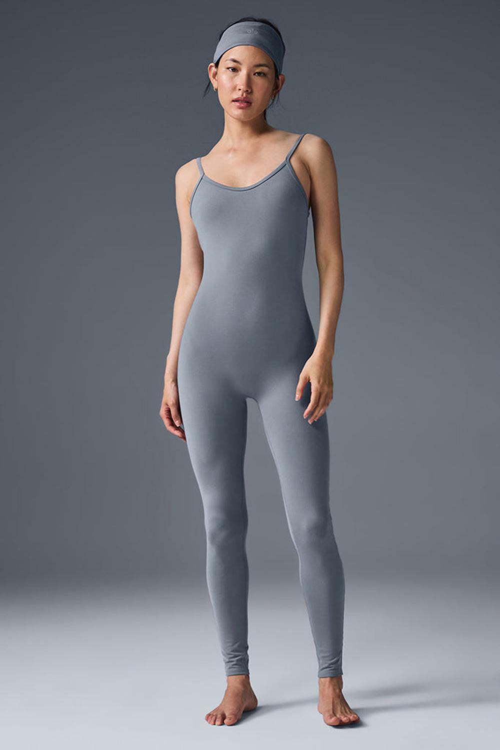 Onesies Alo Yoga Airbrush One And Done Mujer Gris | España  SAKD-37549