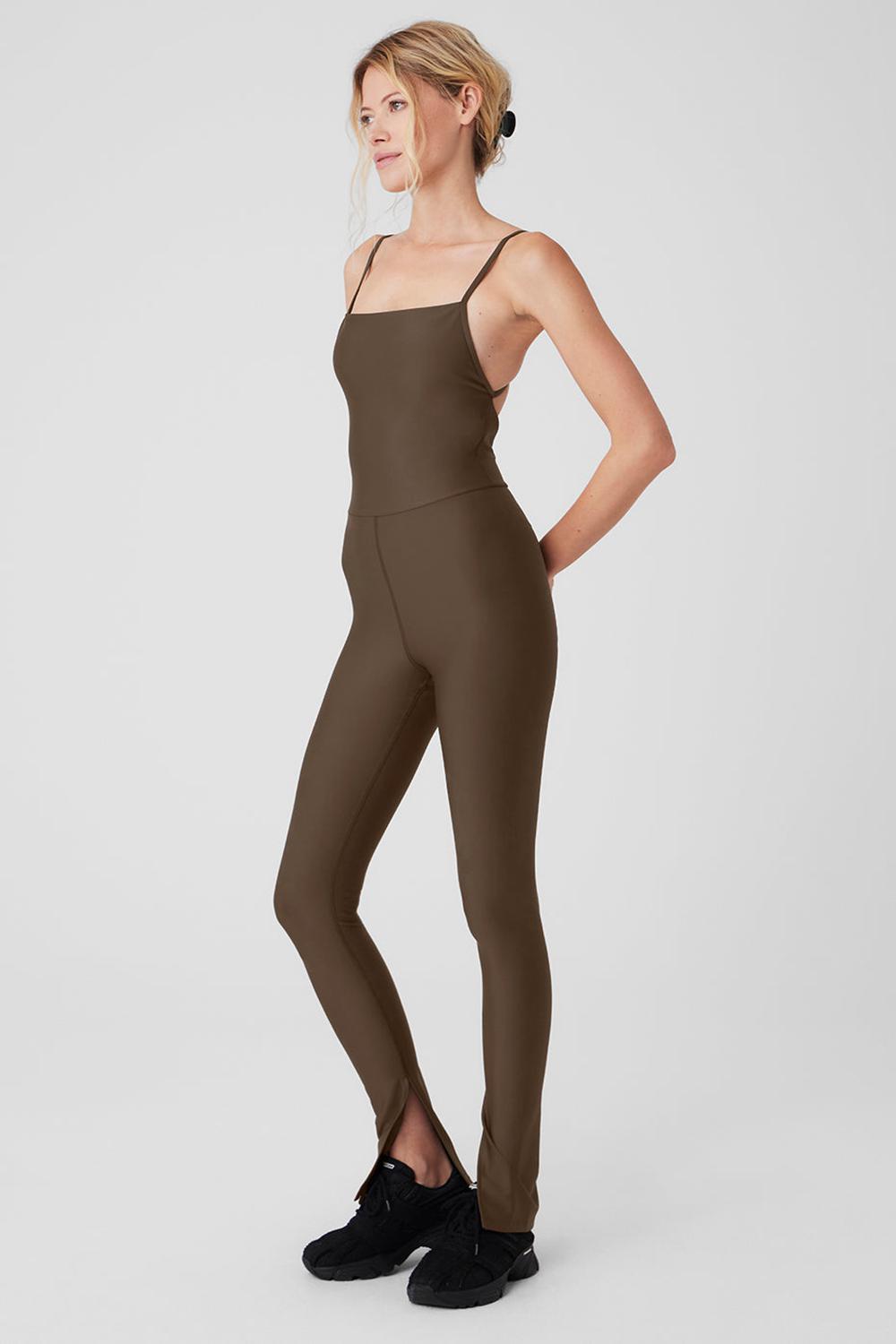 Onesies Alo Yoga Airlift Disco Daze Mujer Espresso | España  QCJO-56940
