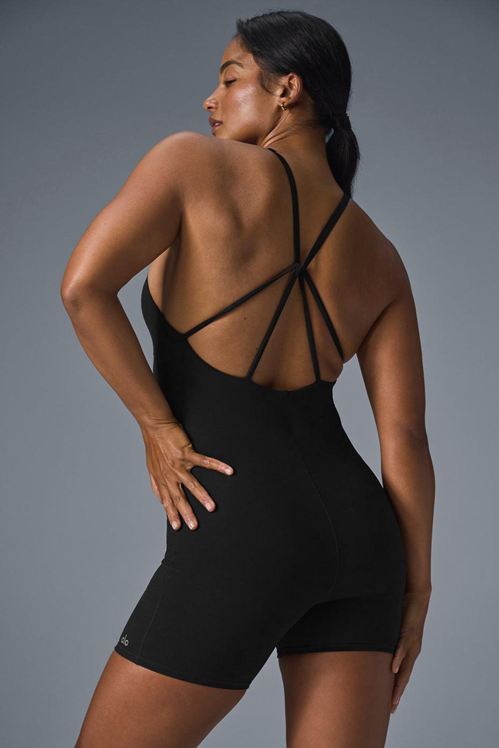 Onesies Alo Yoga Alosoft Center Stage Mujer Negras | España  ZEFM-75613