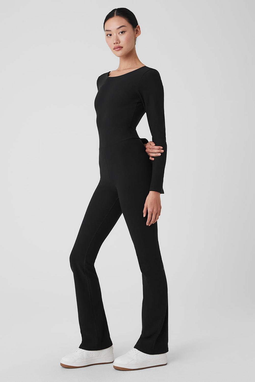 Onesies Alo Yoga Alosoft Melody Full Length Bootcut Mujer Negras | España  IPST-09648