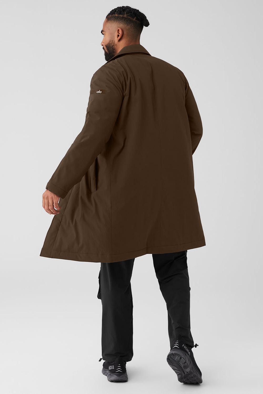 Overcoats Alo Yoga Signature Hombre Espresso | España  JDQA-38107