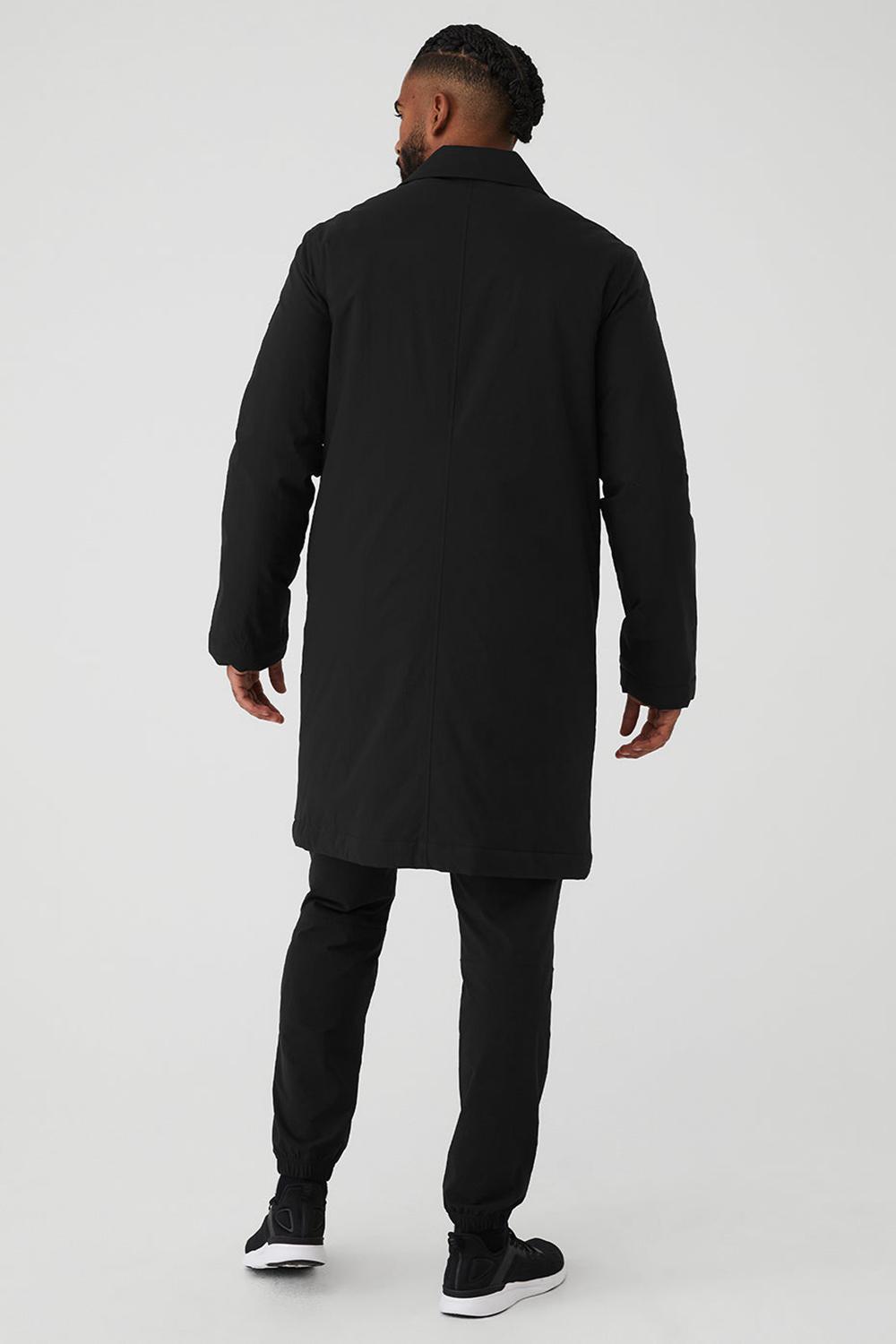 Overcoats Alo Yoga Signature Hombre Negras | España  VLHY-62475