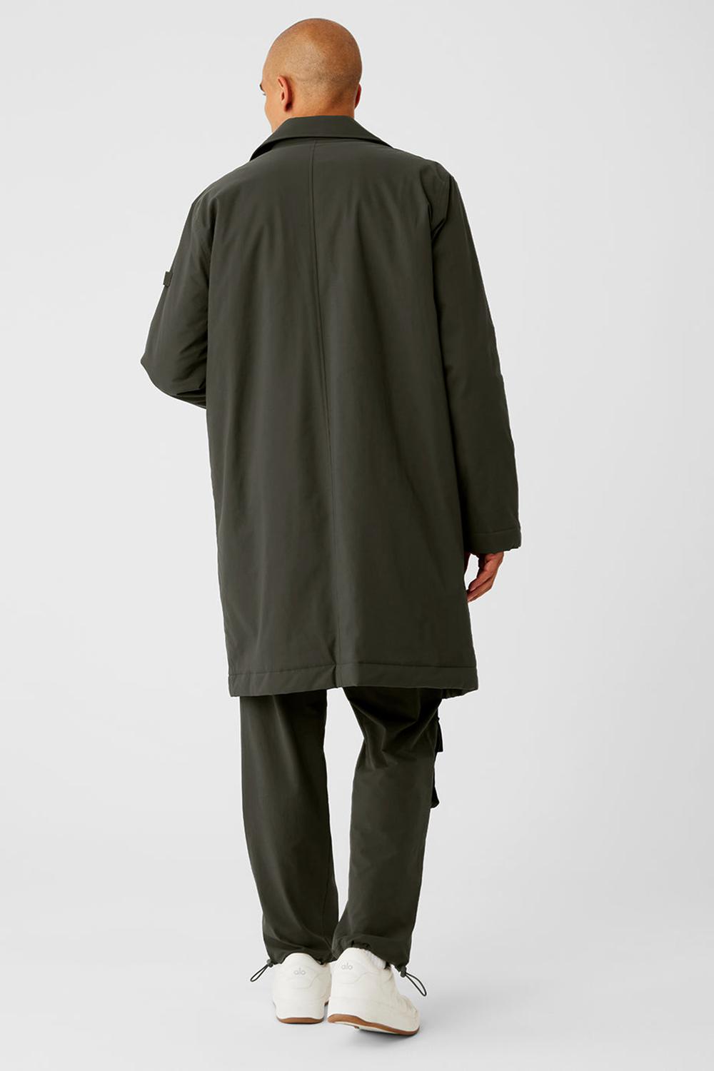 Overcoats Alo Yoga Signature Hombre Verde | España  PSCB-83714