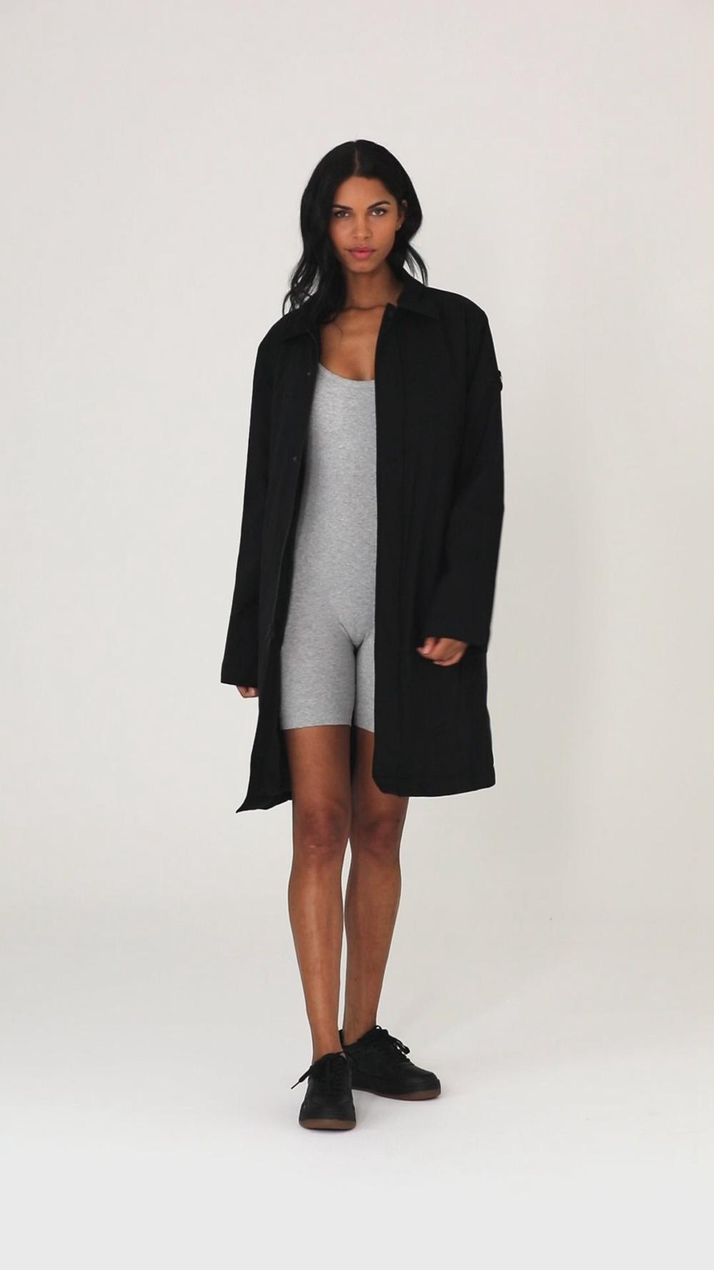 Overcoats Alo Yoga Signature Mujer Negras | España  NFJP-10328