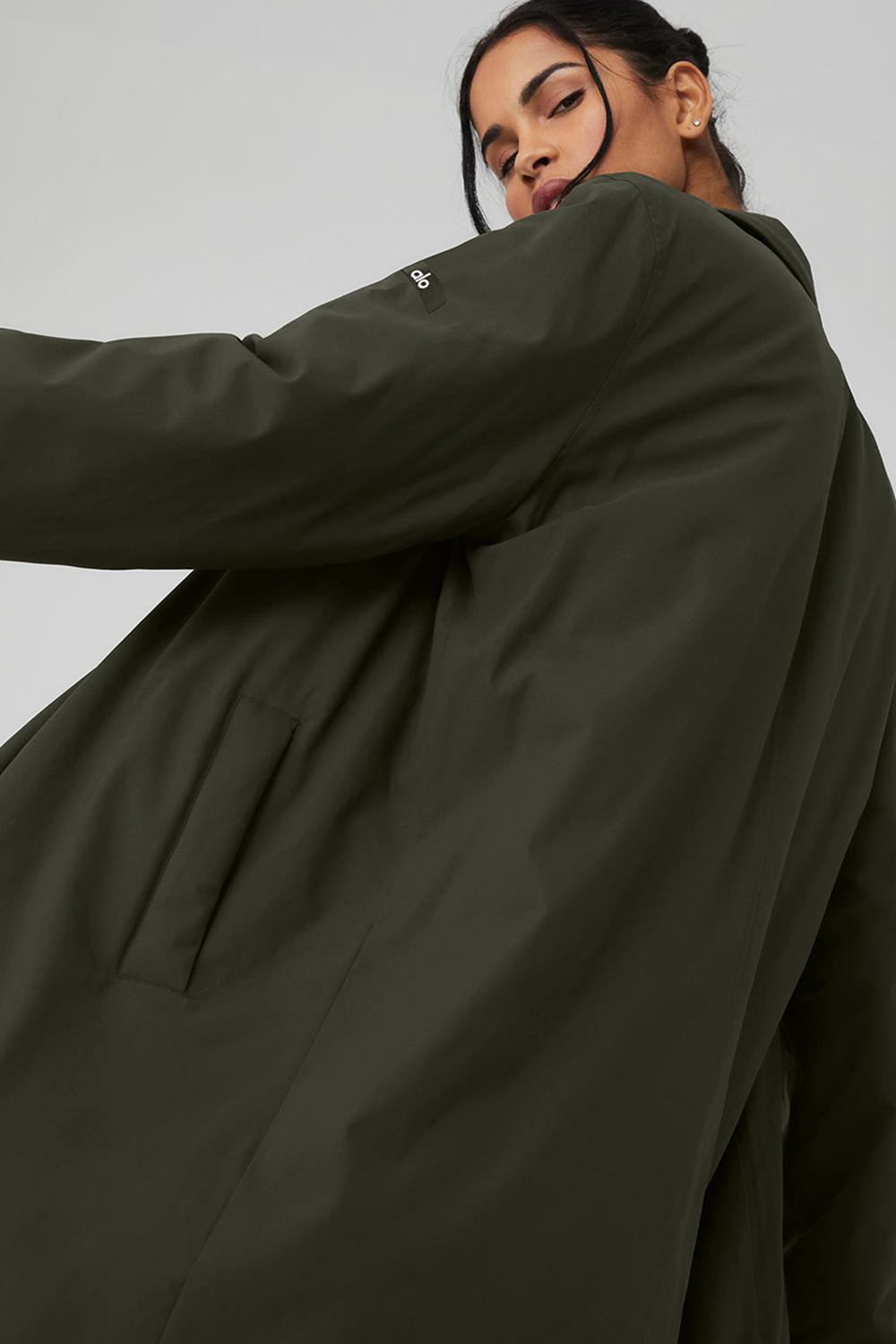 Overcoats Alo Yoga Signature Mujer Verde | España  CAYJ-67135