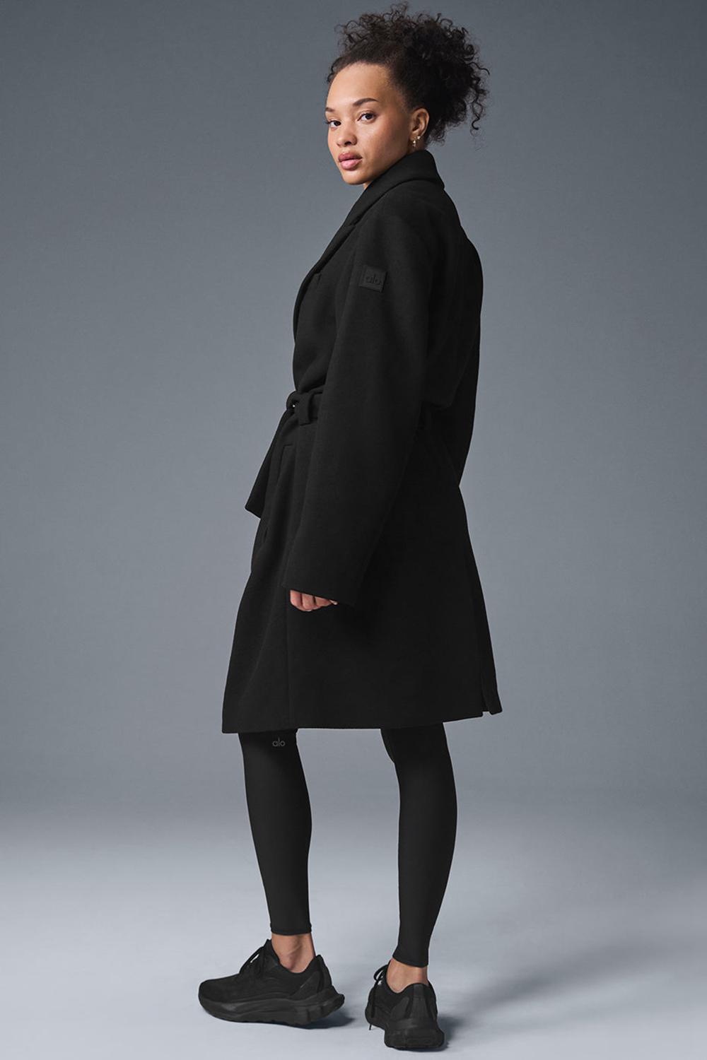 Overcoats Alo Yoga Wool Gameday Mujer Negras | España  ZRDC-21708
