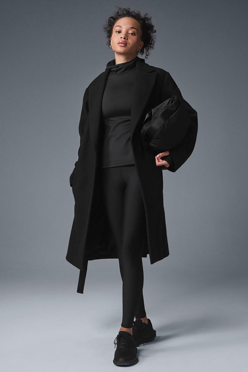 Overcoats Alo Yoga Wool Gameday Mujer Negras | España  ZRDC-21708