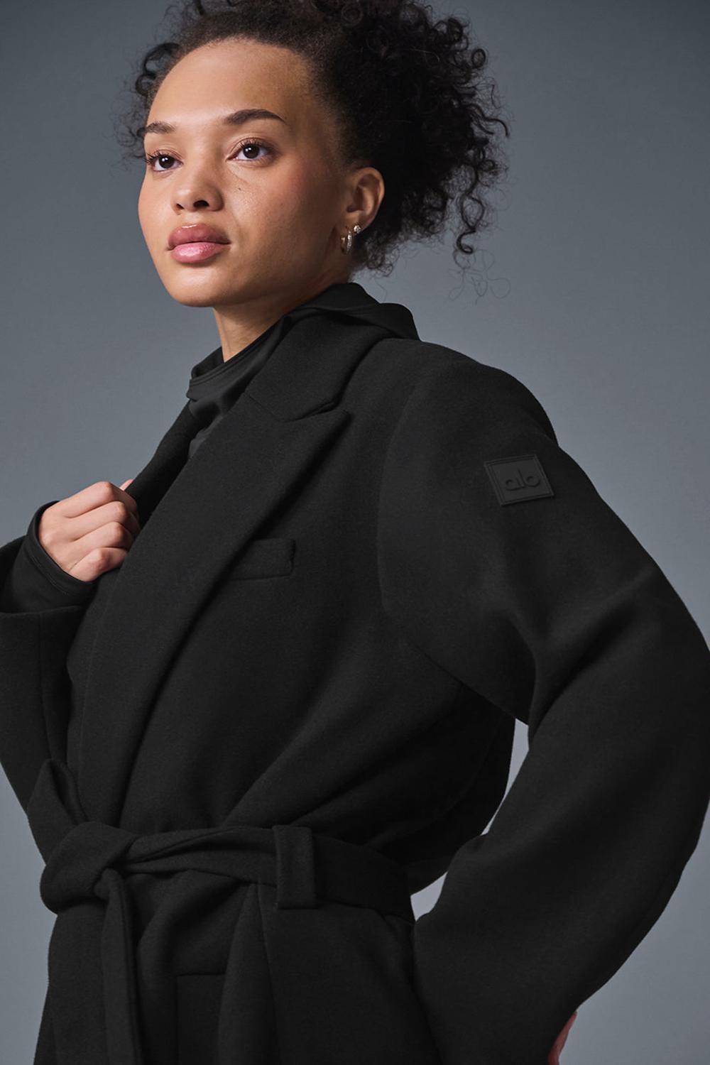 Overcoats Alo Yoga Wool Gameday Mujer Negras | España  ZRDC-21708