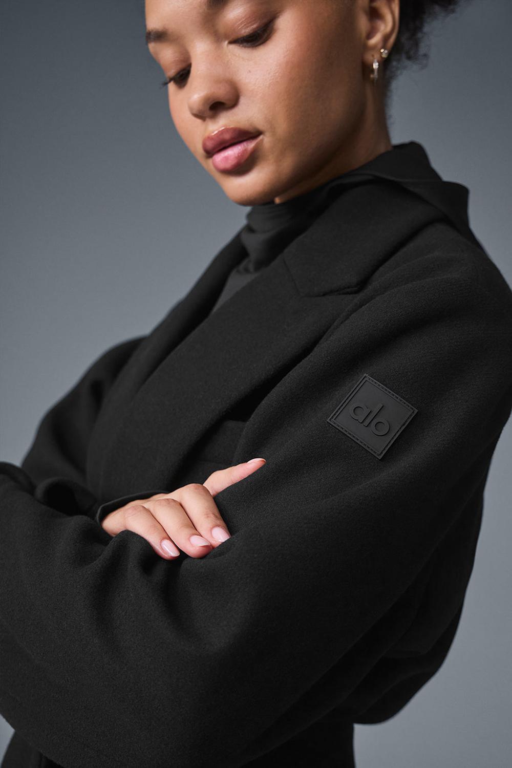 Overcoats Alo Yoga Wool Gameday Mujer Negras | España  ZRDC-21708