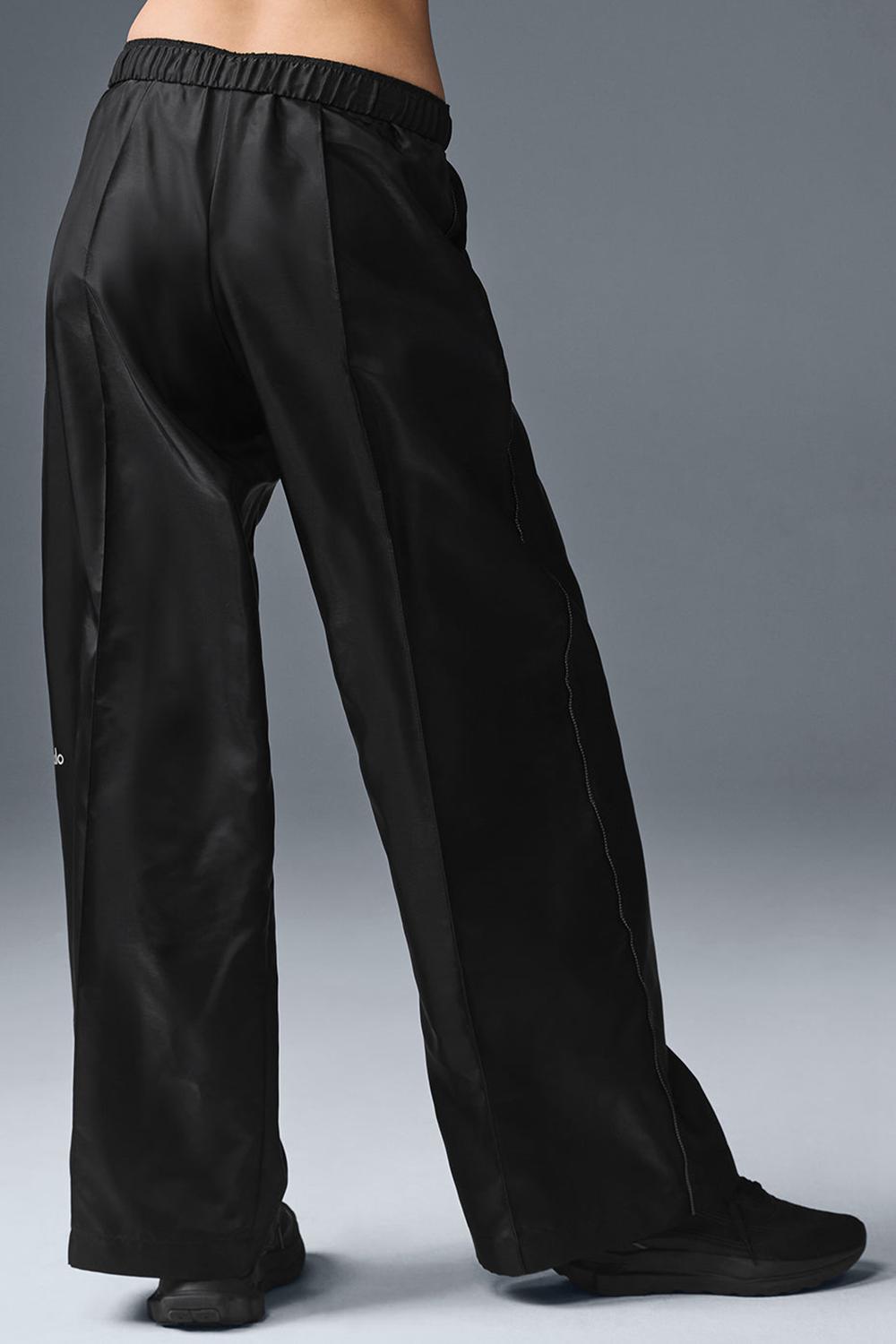 Pantalon Alo Yoga Afterglow Wide Leg Track Mujer Negras | España  WADH-23689