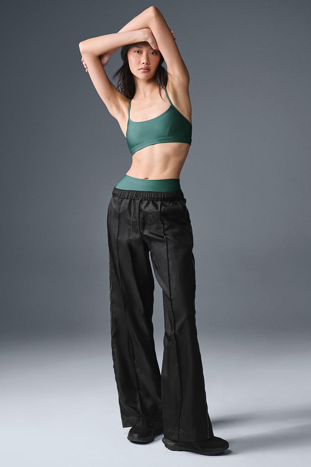Pantalon Alo Yoga Afterglow Wide Leg Track Mujer Negras | España  WADH-23689
