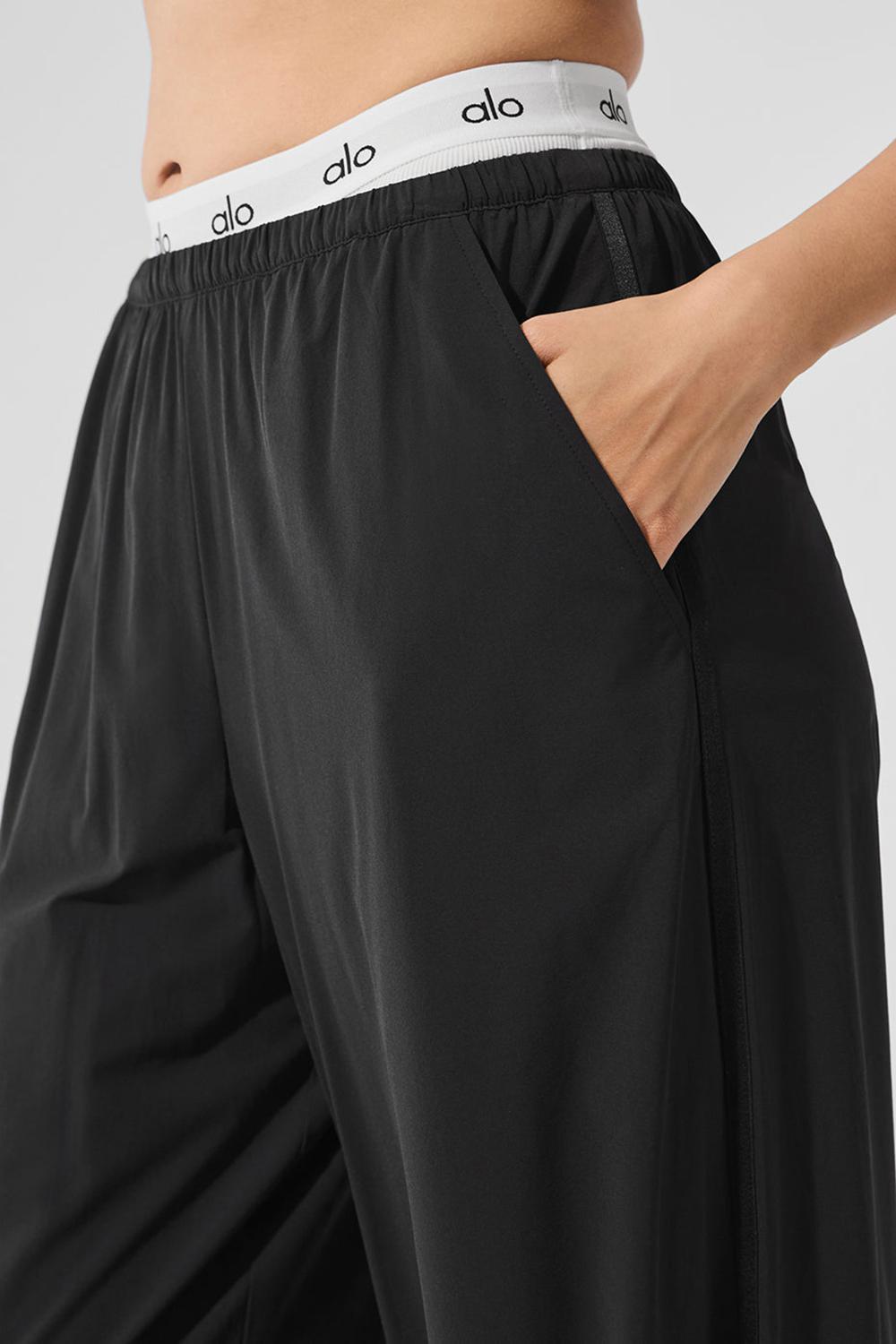 Pantalon Alo Yoga Breezy Wide Leg Mujer Negras | España  DLKP-19258