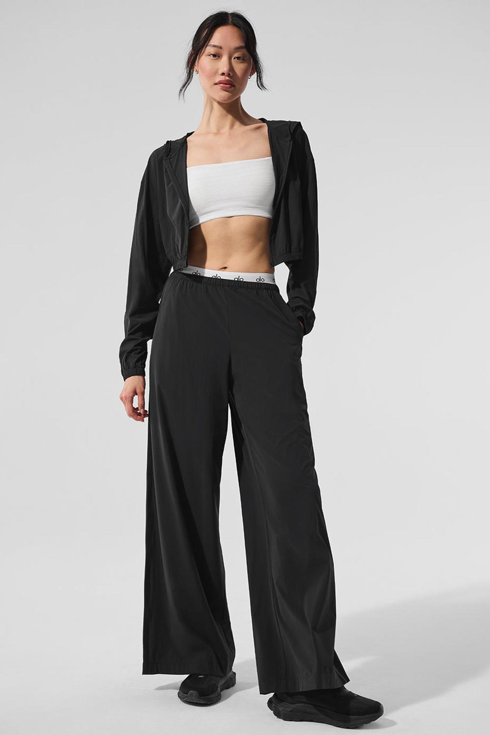 Pantalon Alo Yoga Breezy Wide Leg Mujer Negras | España  DLKP-19258