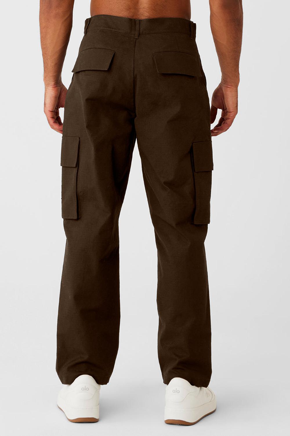 Pantalon Alo Yoga Cargo Ripstop Hombre Espresso | España  QBXE-05843