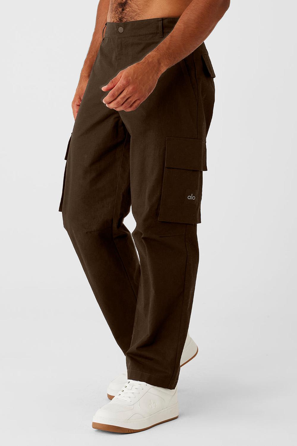 Pantalon Alo Yoga Cargo Ripstop Hombre Espresso | España  QBXE-05843