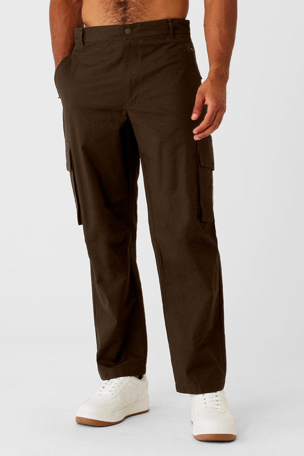 Pantalon Alo Yoga Cargo Ripstop Hombre Espresso | España  QBXE-05843