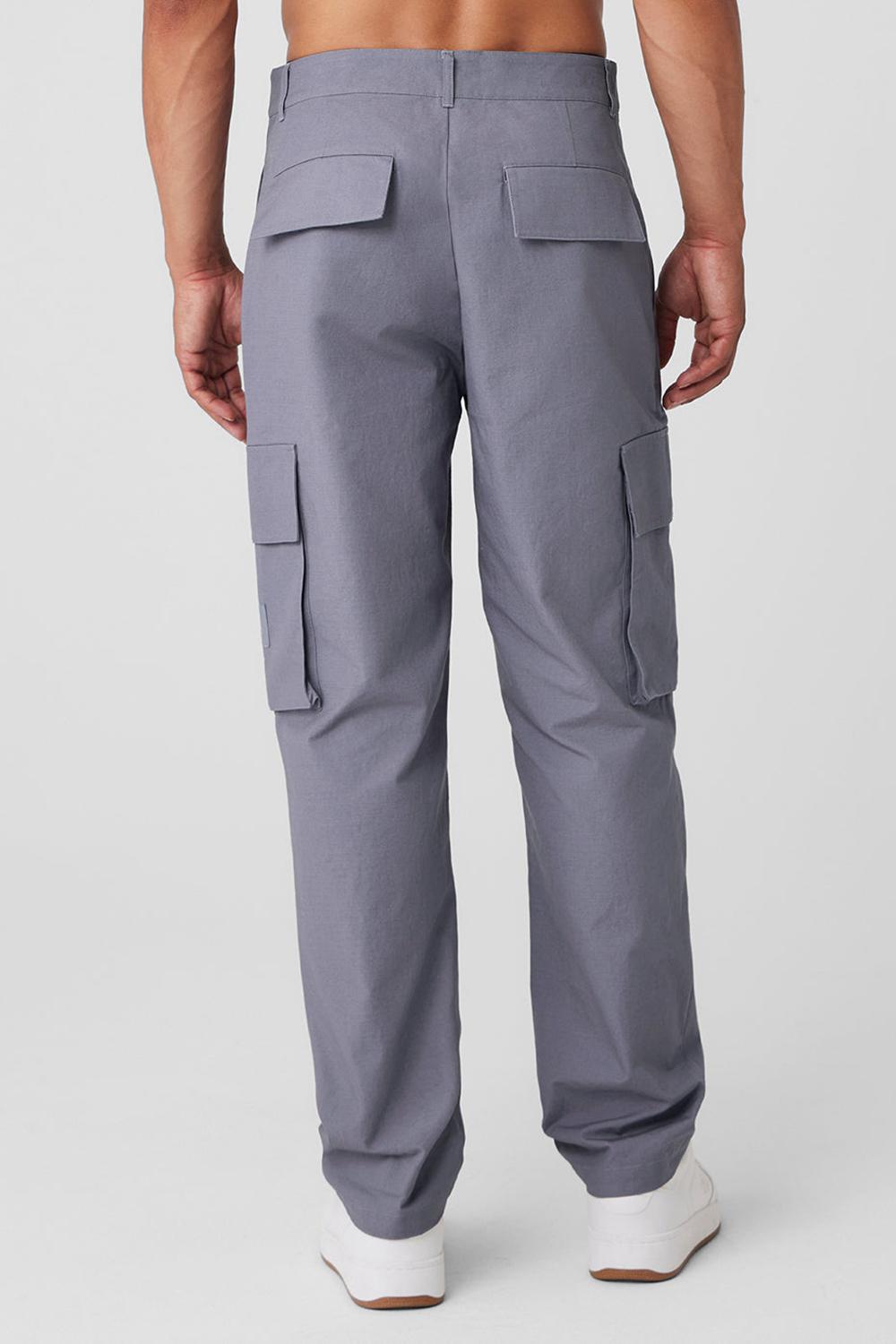 Pantalon Alo Yoga Cargo Ripstop Hombre Fog | España  XBLN-58360