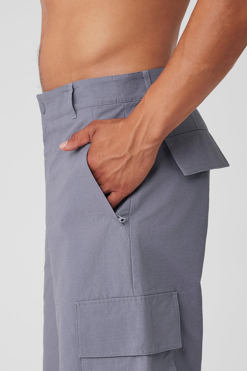 Pantalon Alo Yoga Cargo Ripstop Hombre Fog | España  XBLN-58360
