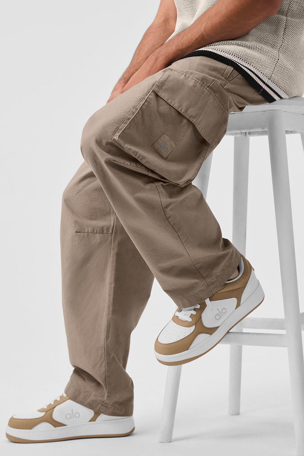 Pantalon Alo Yoga Cargo Ripstop Hombre Gravel | España  GNRF-39275