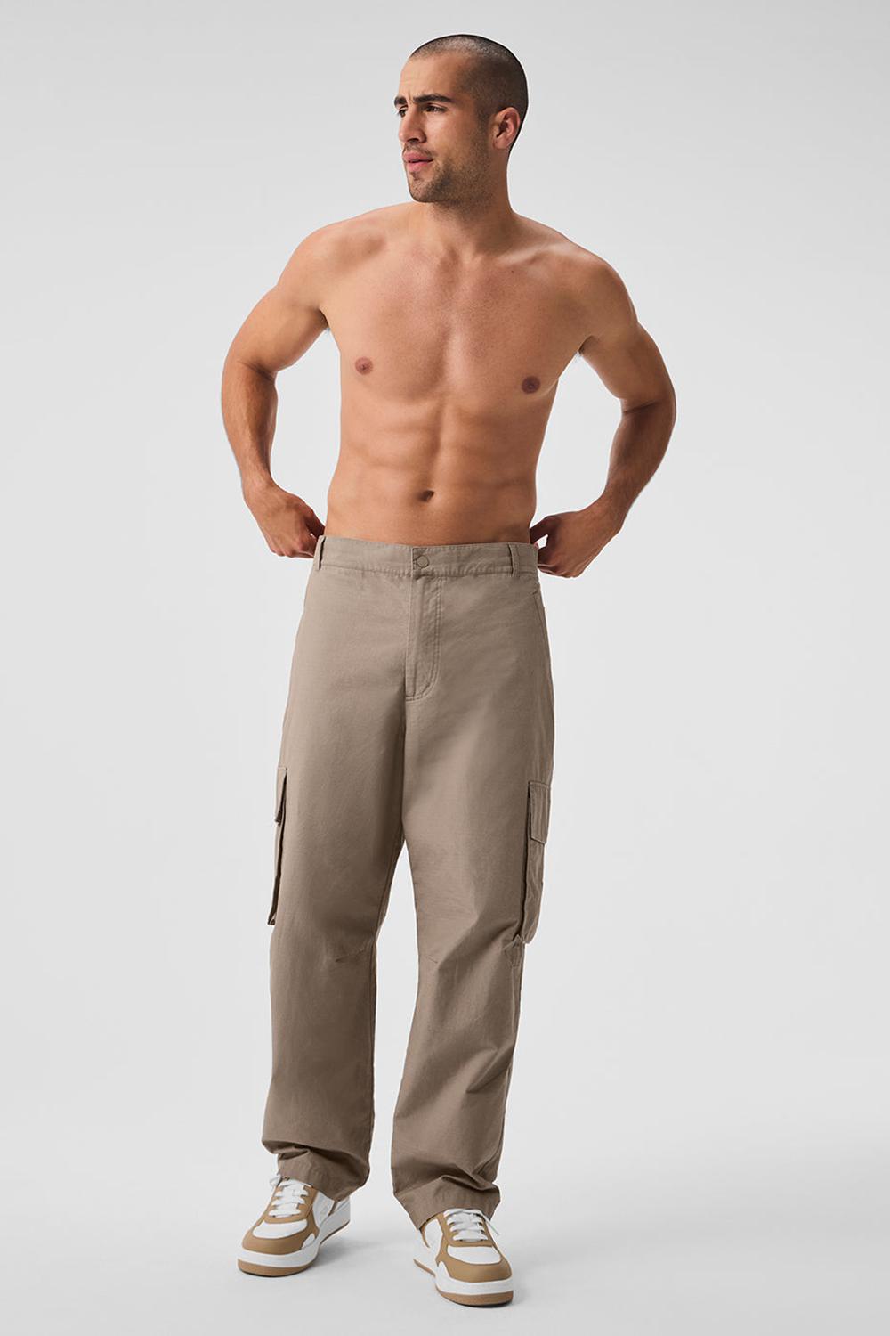 Pantalon Alo Yoga Cargo Ripstop Hombre Gravel | España  GNRF-39275