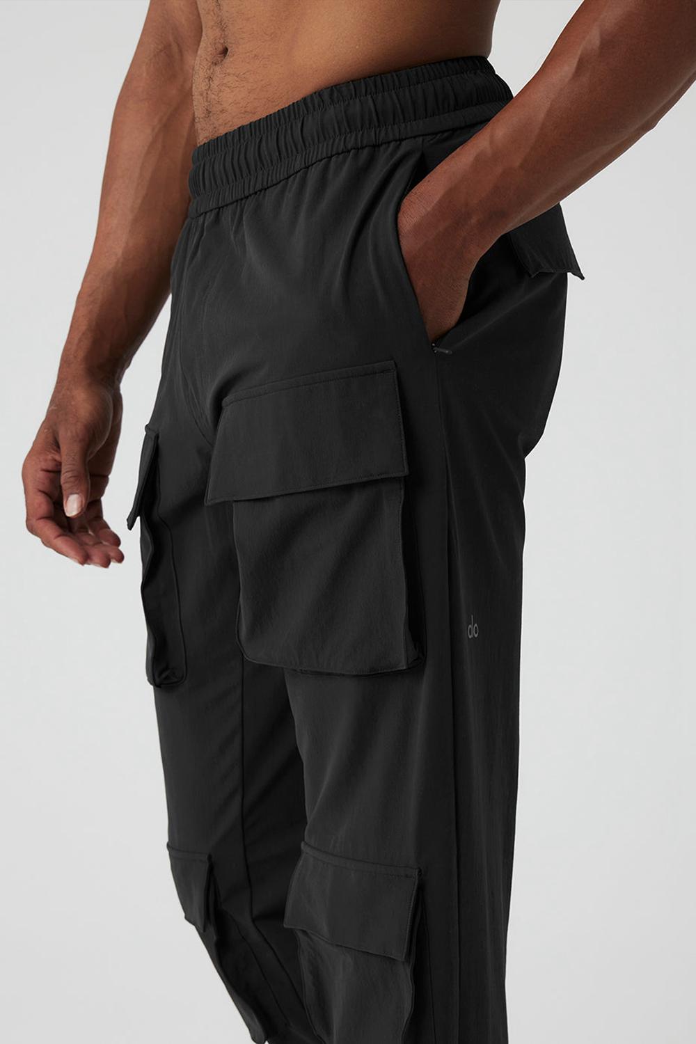 Pantalon Alo Yoga Cargo Venture Hombre Negras | España  BMOZ-01792