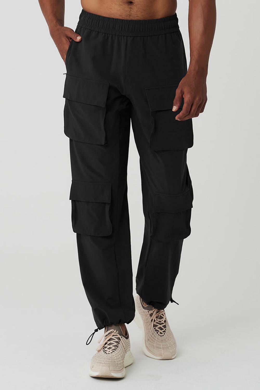 Pantalon Alo Yoga Cargo Venture Hombre Negras | España  BMOZ-01792