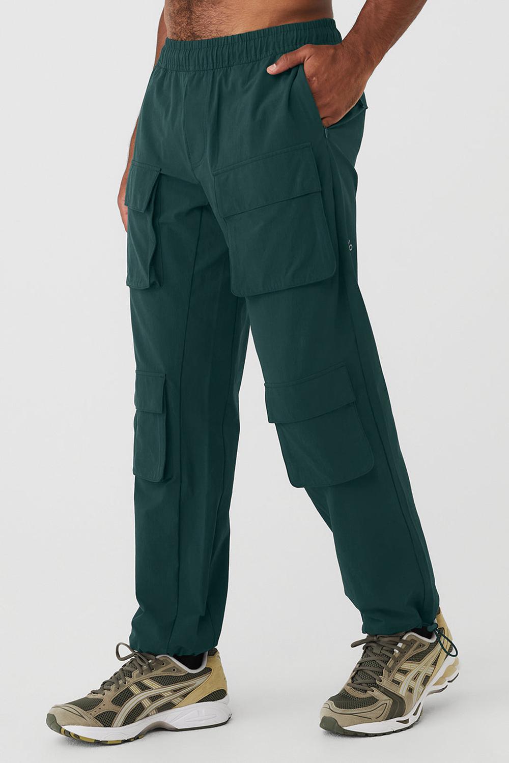 Pantalon Alo Yoga Cargo Venture Hombre Verde | España  DZWA-95627