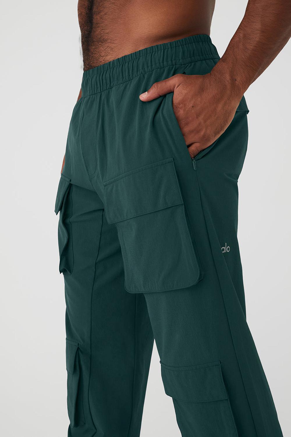 Pantalon Alo Yoga Cargo Venture Hombre Verde | España  DZWA-95627